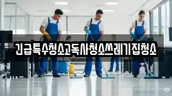 긴급특수청소고독사청소쓰레기집청소