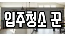 입주청소 꾼