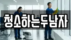 청소하는두남자