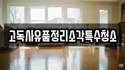 고독사유품정리소각특수청소