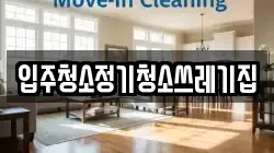입주청소정기청소쓰레기집