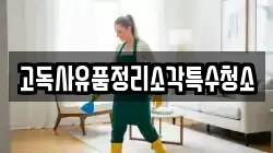 고독사유품정리소각특수청소