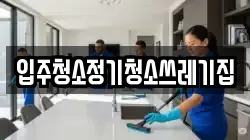 입주청소정기청소쓰레기집