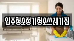 입주청소정기청소쓰레기집