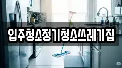 입주청소정기청소쓰레기집