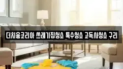 더치움코리아 쓰레기집청소 특수청소 고독사청소 구리