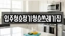 입주청소정기청소쓰레기집