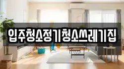 입주청소정기청소쓰레기집