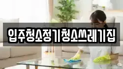 입주청소정기청소쓰레기집