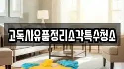 고독사유품정리소각특수청소