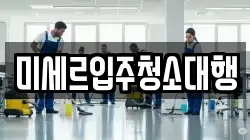 미세르입주청소대행