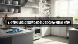 입주청소이사청소원룸청소거주청소특수청소곰팡이제거청소