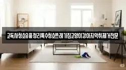 고독사청소유품정리특수청소쓰레기집고양이강아지악취제거전문