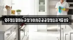 입주청소잘하는곳상가이사준공공장청소자격증보유