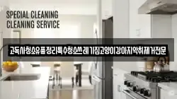 고독사청소유품정리특수청소쓰레기집고양이강아지악취제거전문