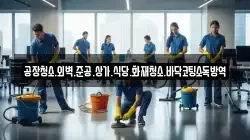 공장청소.외벽.준공.상가.식당.화재청소.바닥코팅소독방역