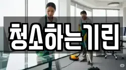 청소하는기린