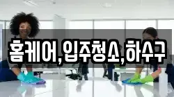 홈케어,입주청소,하수구