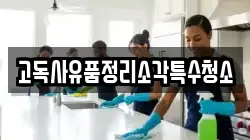 고독사유품정리소각특수청소