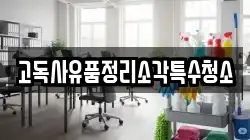 고독사유품정리소각특수청소