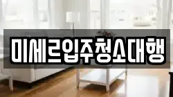 미세르입주청소대행