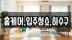 홈케어,입주청소,하수구
