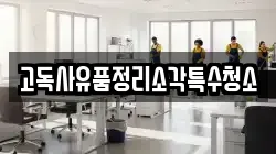 고독사유품정리소각특수청소