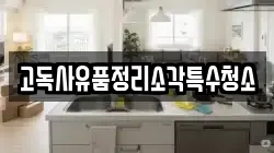 고독사유품정리소각특수청소