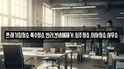 쓰레기집청소.특수청소.반려견냄새제거.입주청소.이사청소.사무소