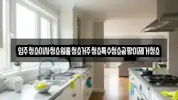 입주청소이사청소원룸청소거주청소특수청소곰팡이제거청소