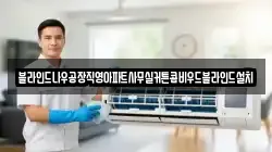 블라인드나우공장직영아파트사무실커튼콤비우드블라인드설치