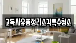 고독사유품정리소각특수청소