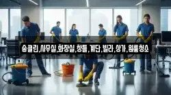 송클린,사무실,화장실,창틀,계단,빌라,상가,원룸청소