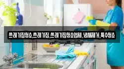 쓰레기집청소,쓰레기집,쓰레기집청소업체,냄새제거,특수청소