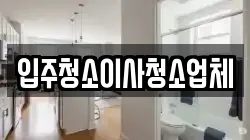 입주청소이사청소업체