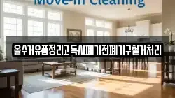 올수거유품정리고독사폐가전폐가구철거처리