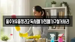 올수거유품정리고독사폐가전폐가구철거처리