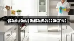 입주청소이사청소원룸청소거주청소특수청소곰팡이제거청소