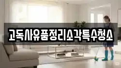 고독사유품정리소각특수청소