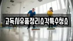 고독사유품정리소각특수청소