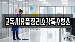 고독사유품정리소각특수청소