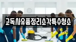 고독사유품정리소각특수청소