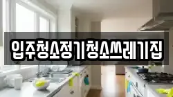 입주청소정기청소쓰레기집