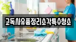 고독사유품정리소각특수청소