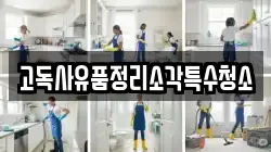 고독사유품정리소각특수청소
