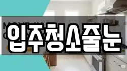 입주청소줄눈