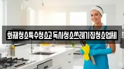 화재청소특수청소고독사청소쓰레기집청소업체