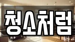 청소처럼