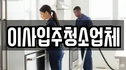 이사입주청소업체
