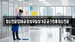 청소전문업체공장사무실상가준공크린룸청소전문